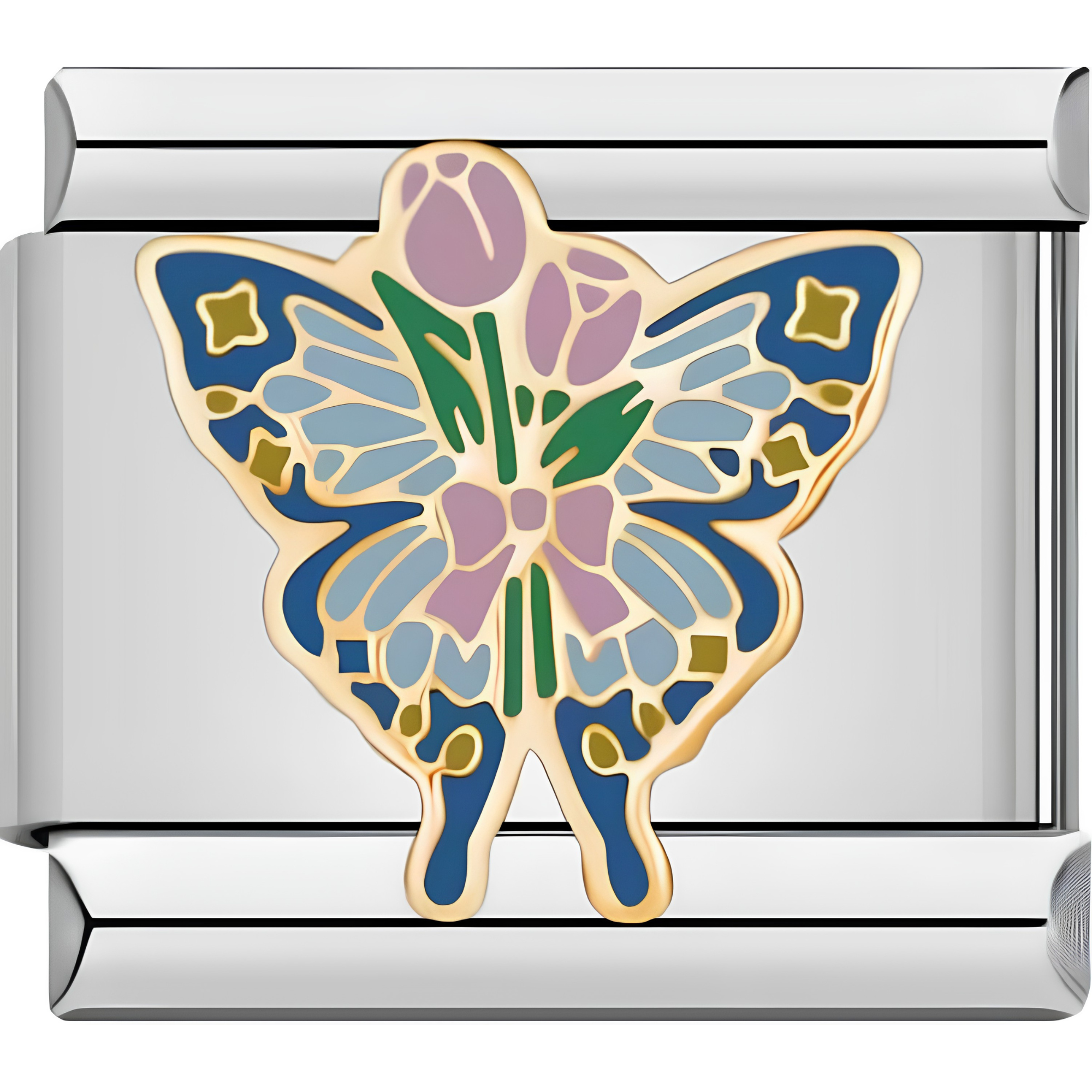 Blue Delicate Butterfly Charms