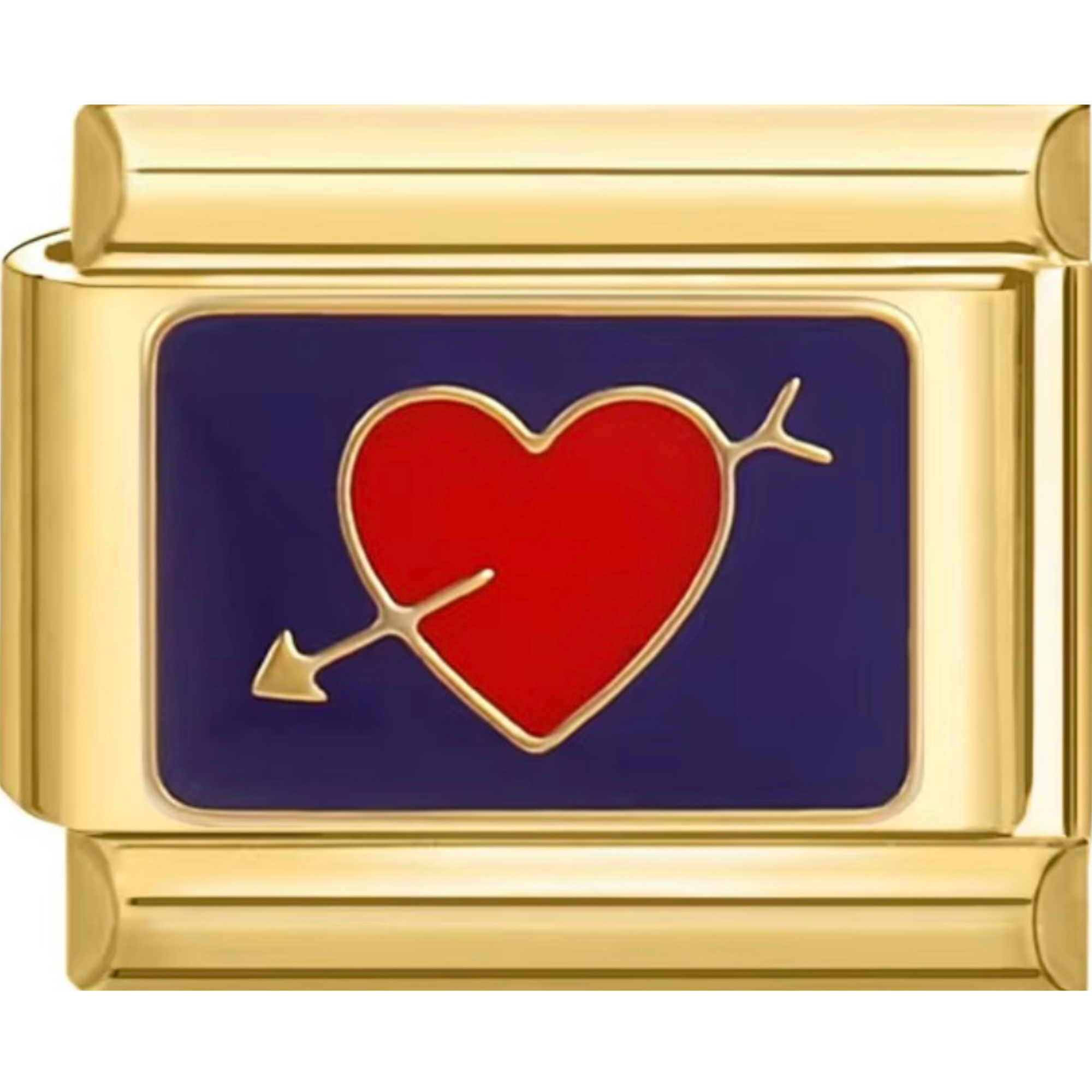 Red & Purple Heart Charm
