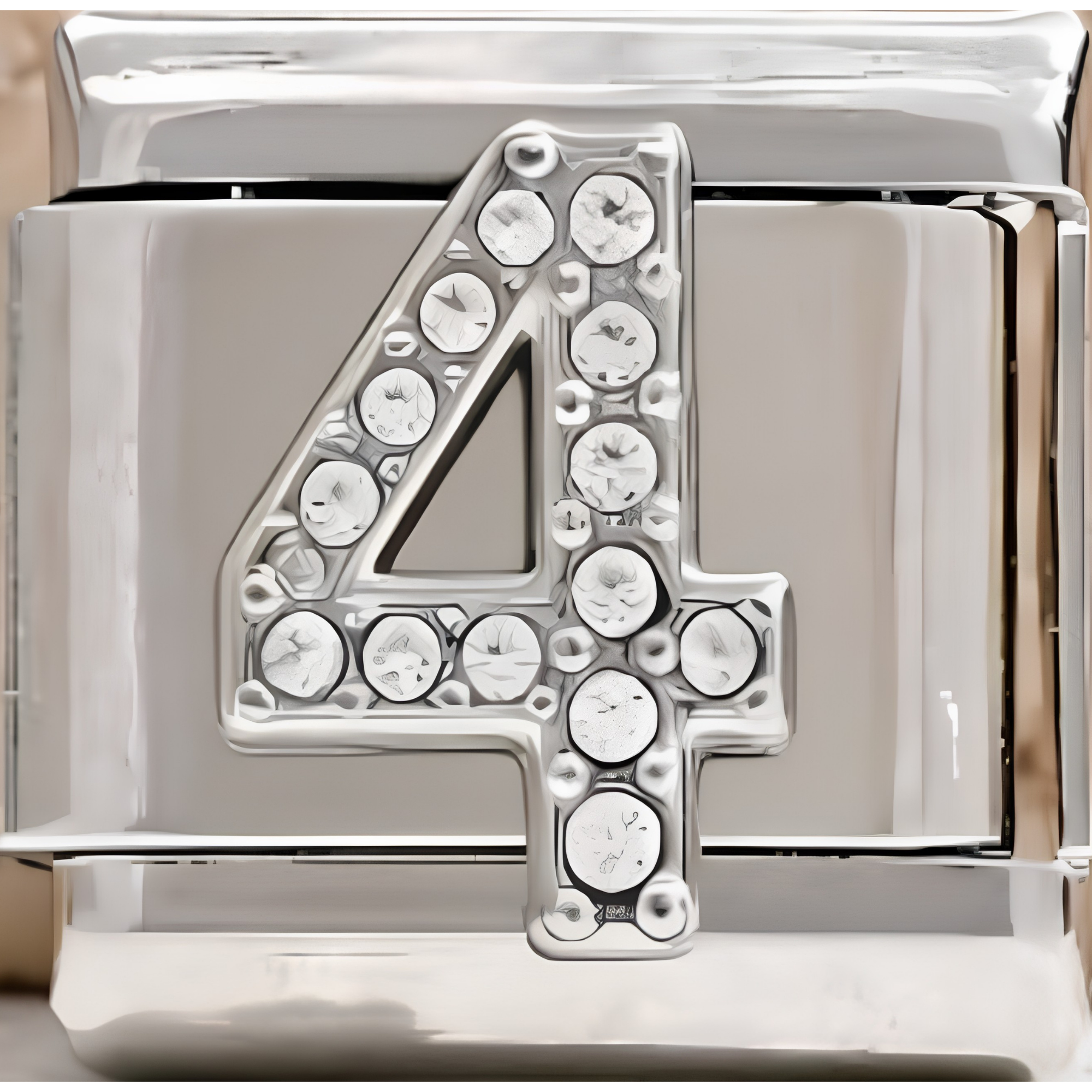 Sparkly Number Charms