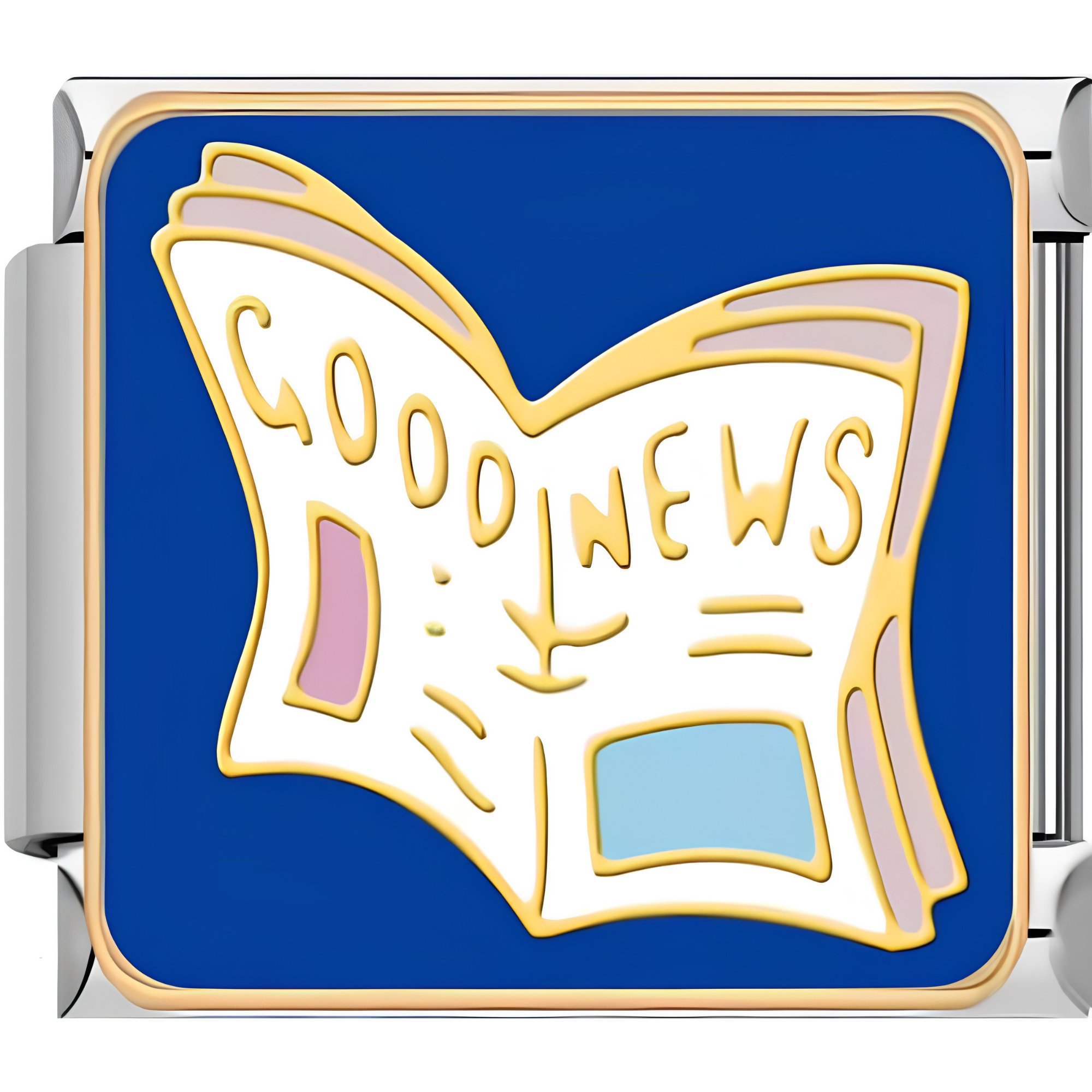 "Good News" Newspaper Charm