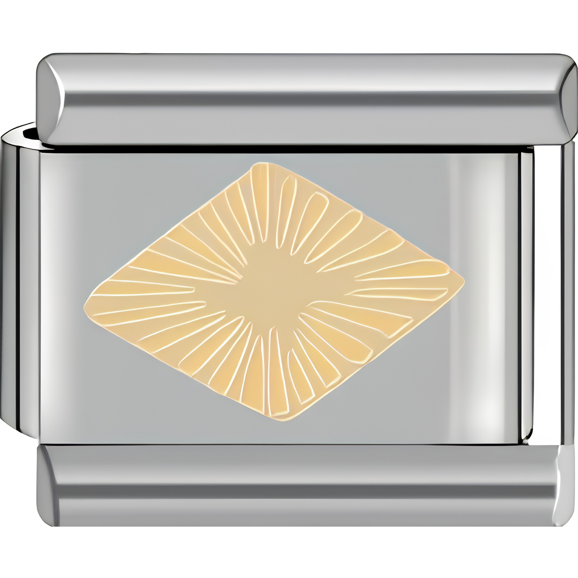 Textured Diamond Charm
