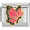 Pink Flutter Butterfly Charm