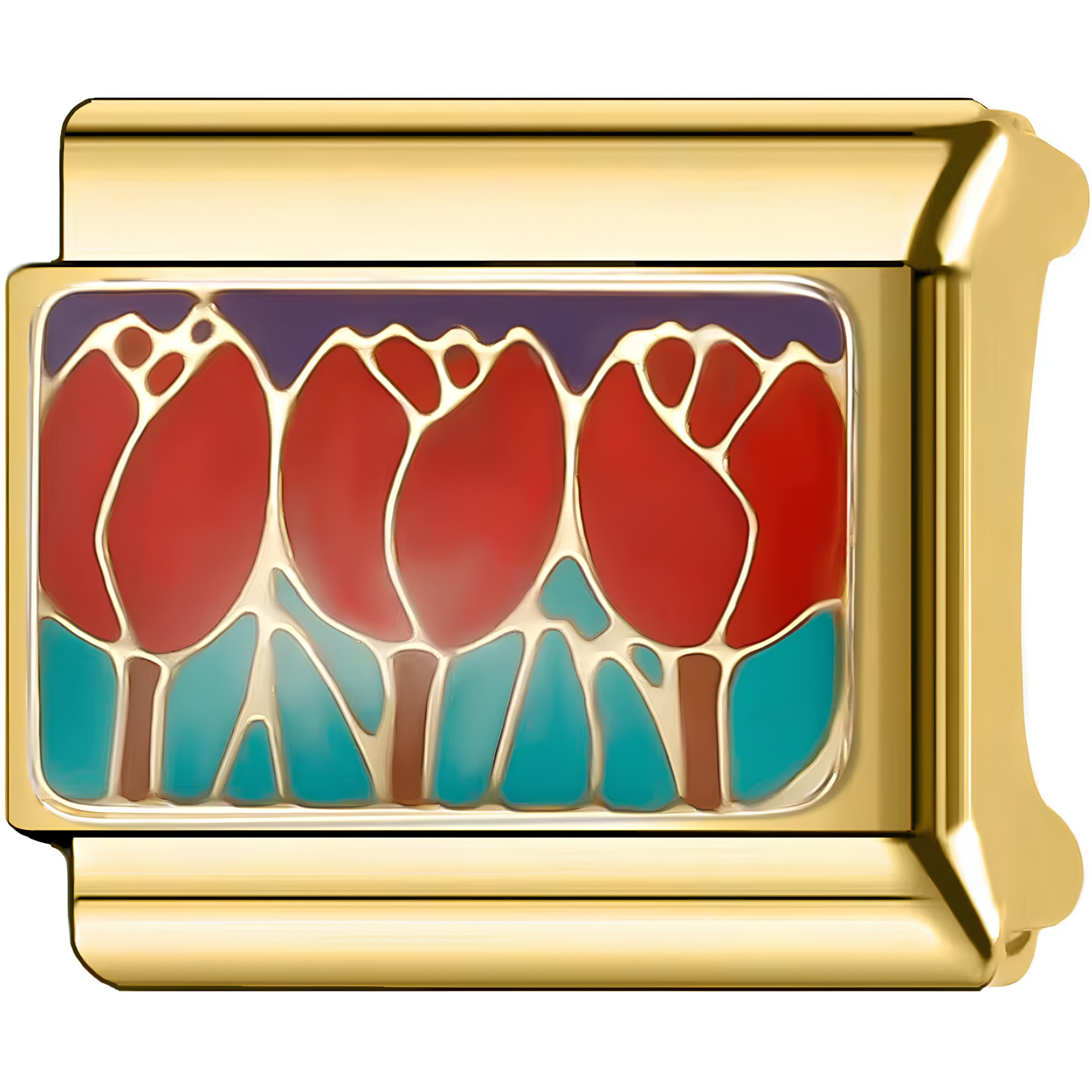Red Tulip Garden Charm