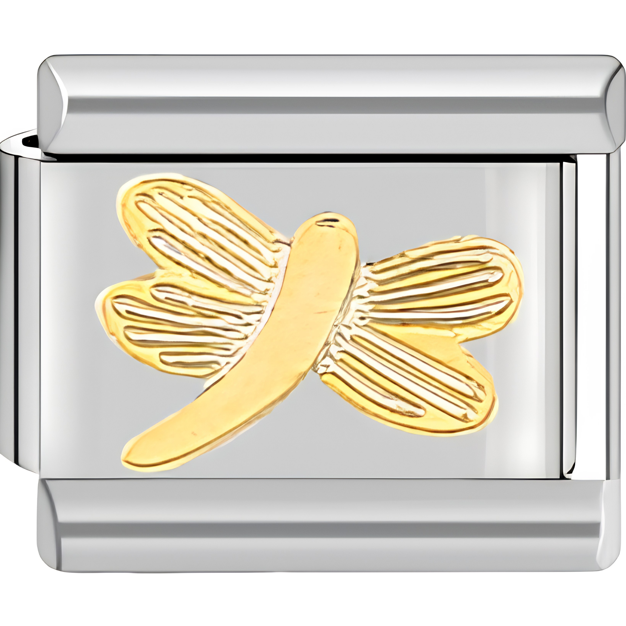 Mixed Metal Dragonfly Charm