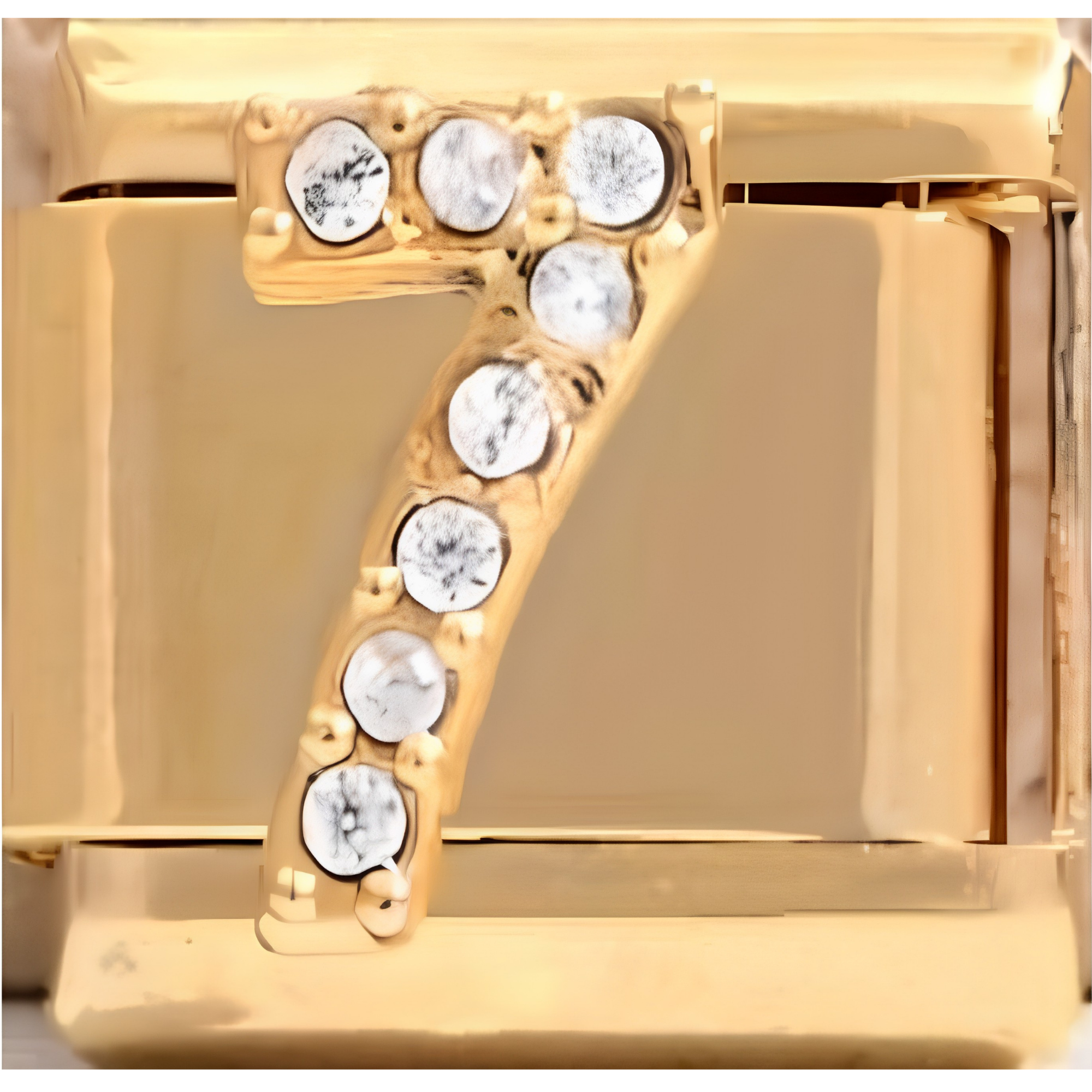 Sparkly Number Charms