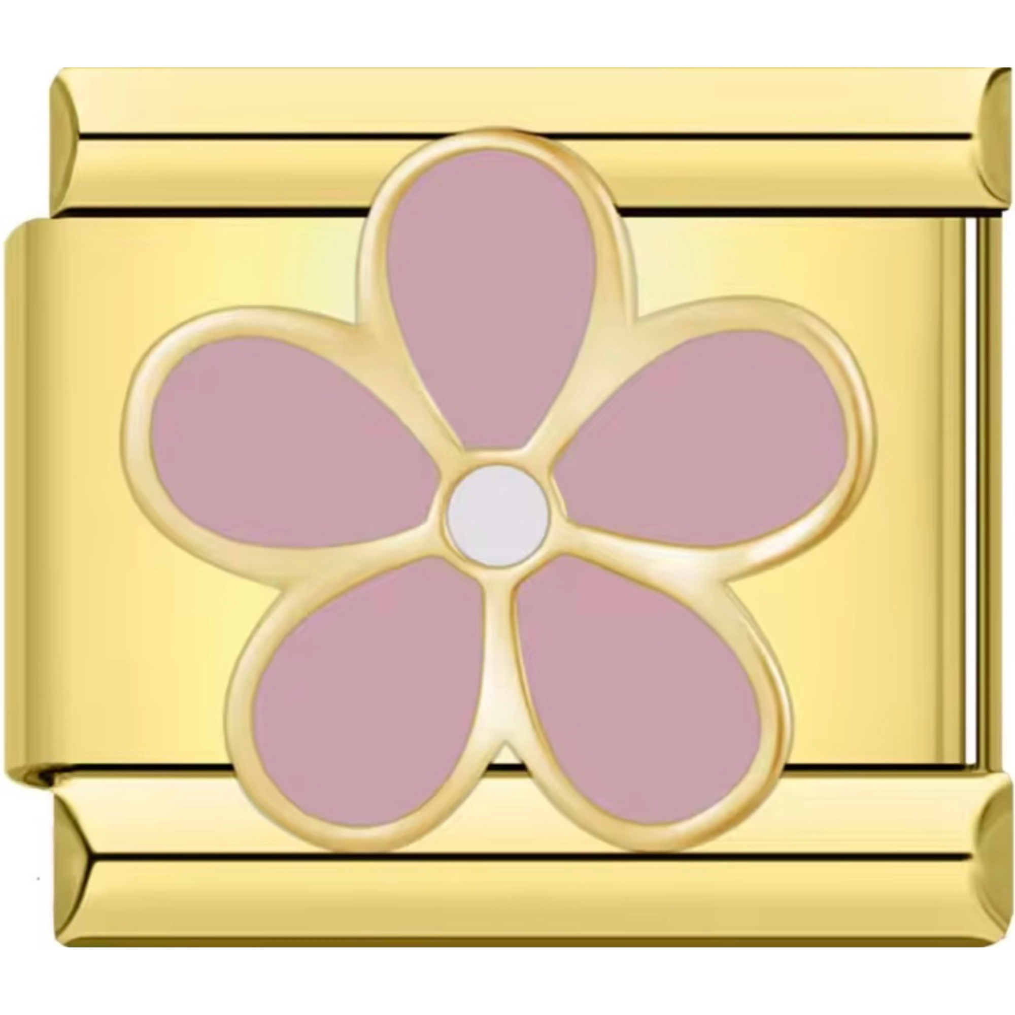 Purple Pretty Flower Charm