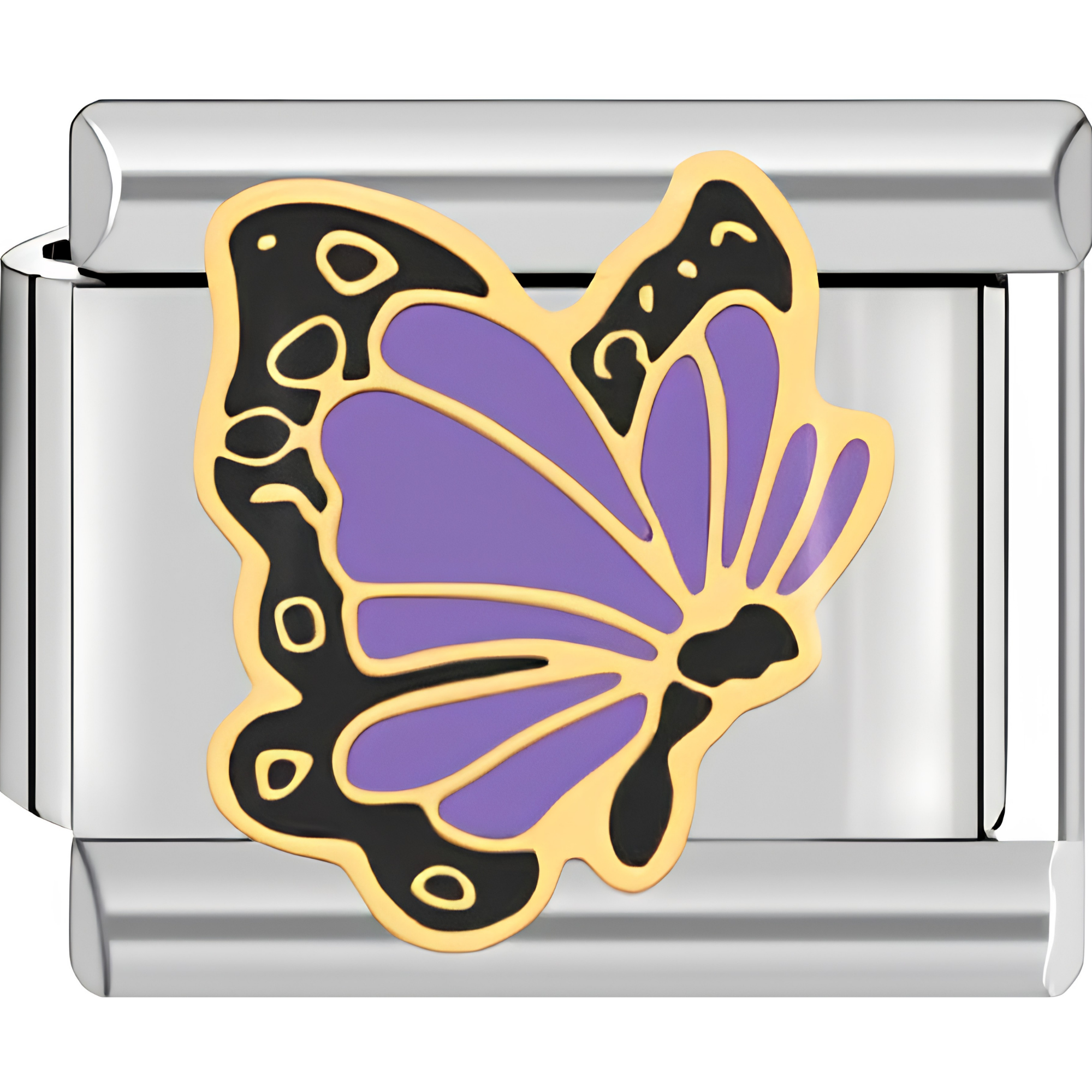 Purple Flutter Butterfly Charm