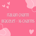 Italian Charm Bracelet - 16 Charms