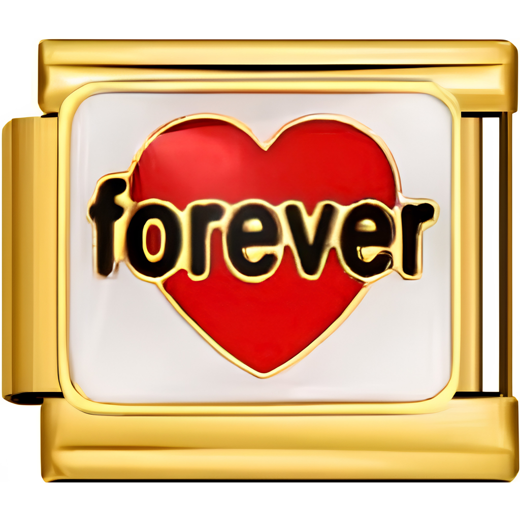 "Forever" Heart Charm