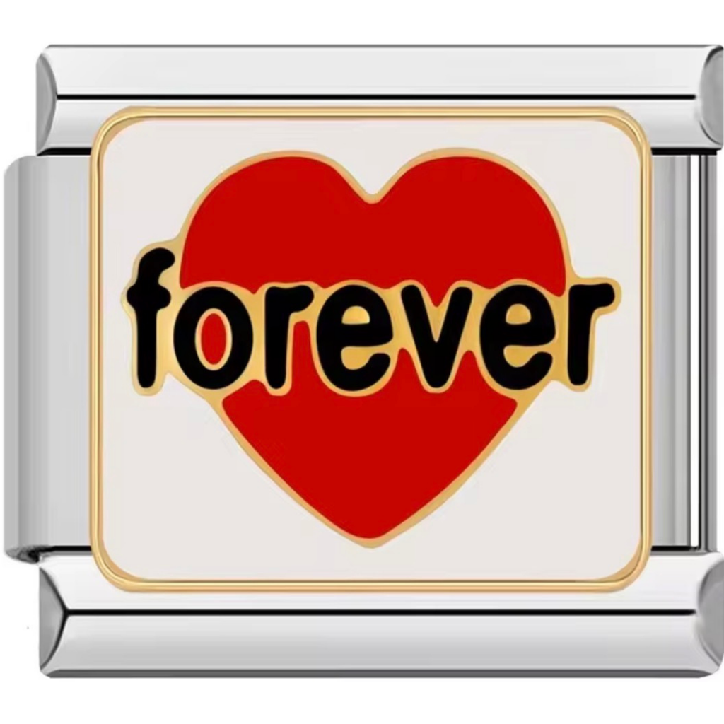 "Forever" Heart Charm
