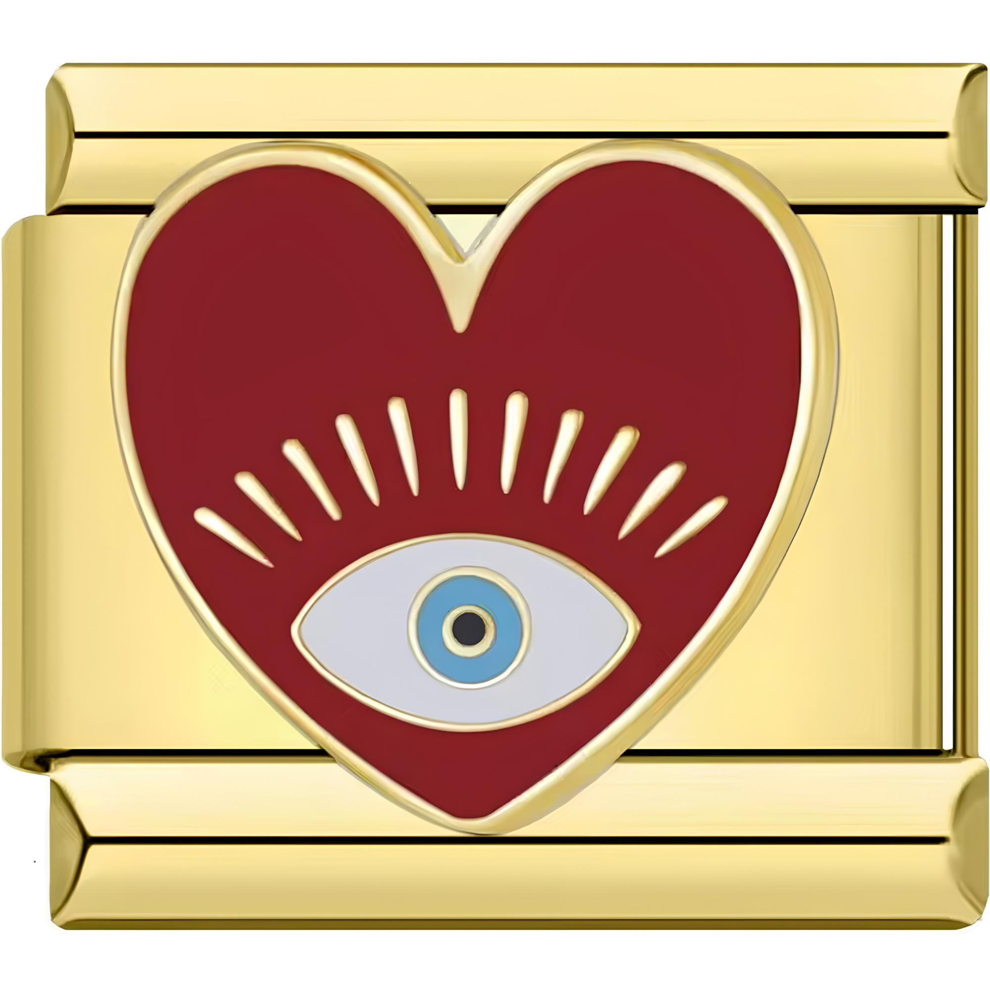 Red Heart Eye Charm