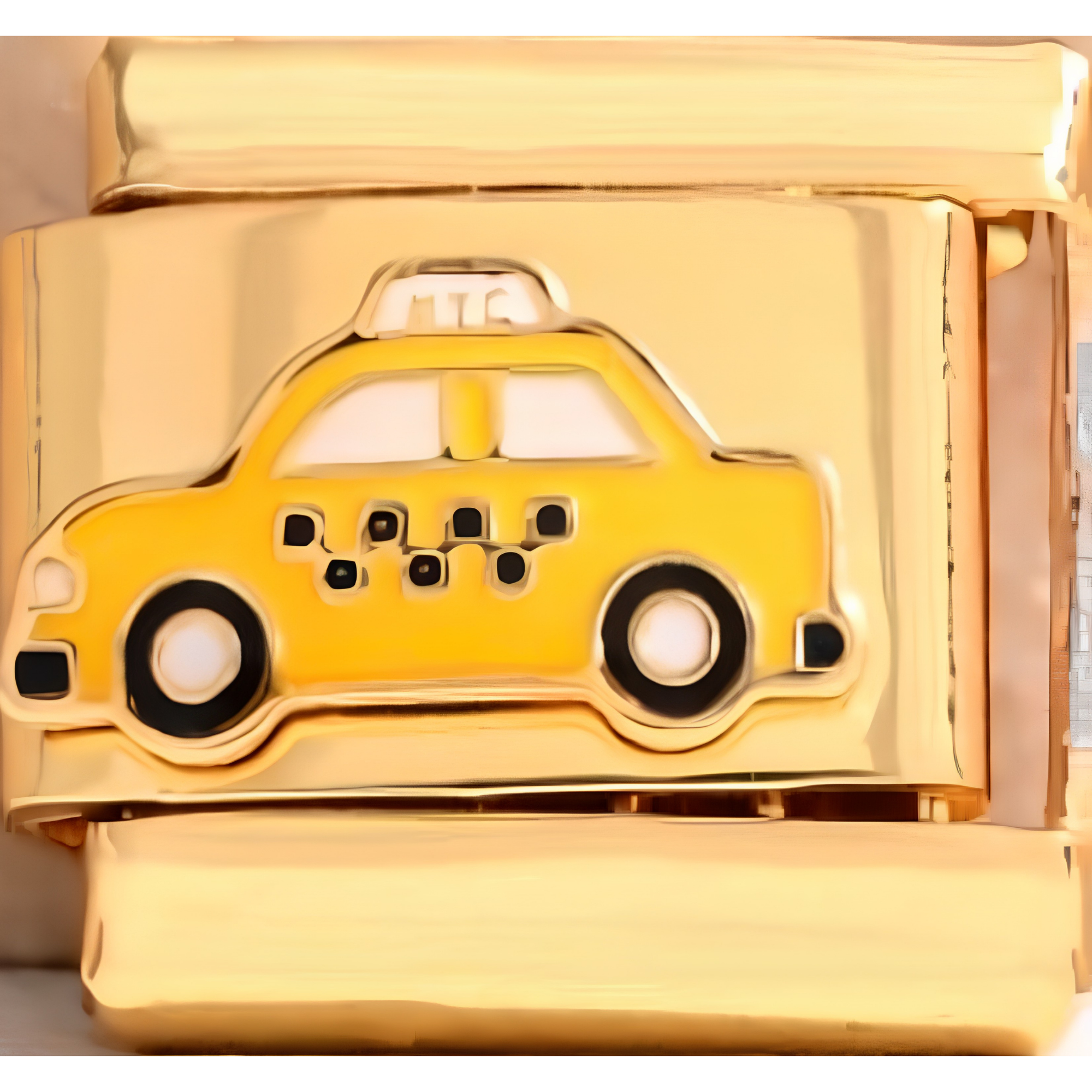 Yellow Taxi Charm