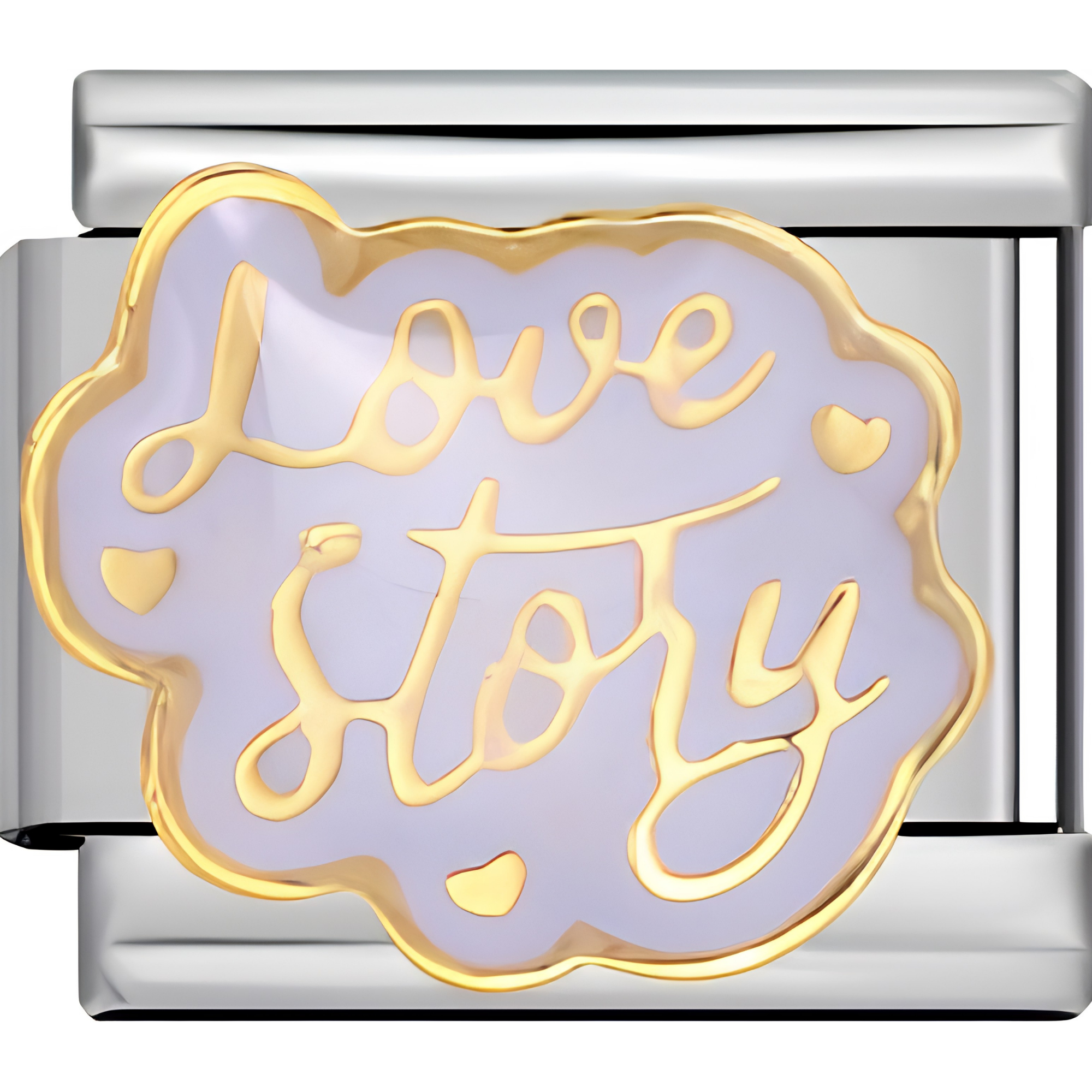 Purple "Love Story" Charm