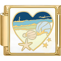 Beach Heart Charm