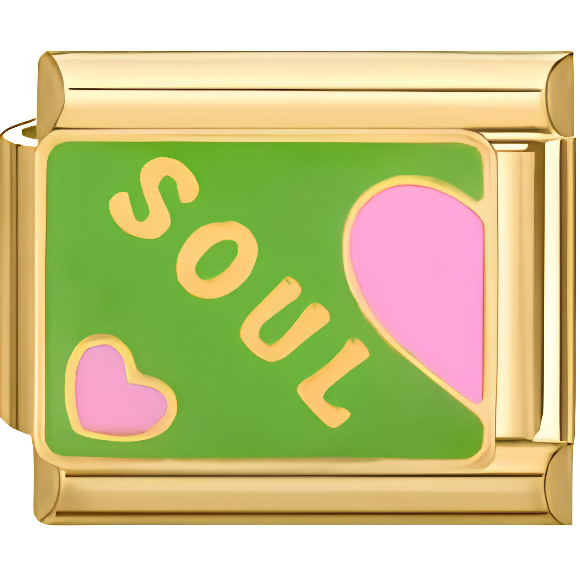Green "Soul Mate" Charm Duo