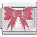 Hot Pink Bow Charm