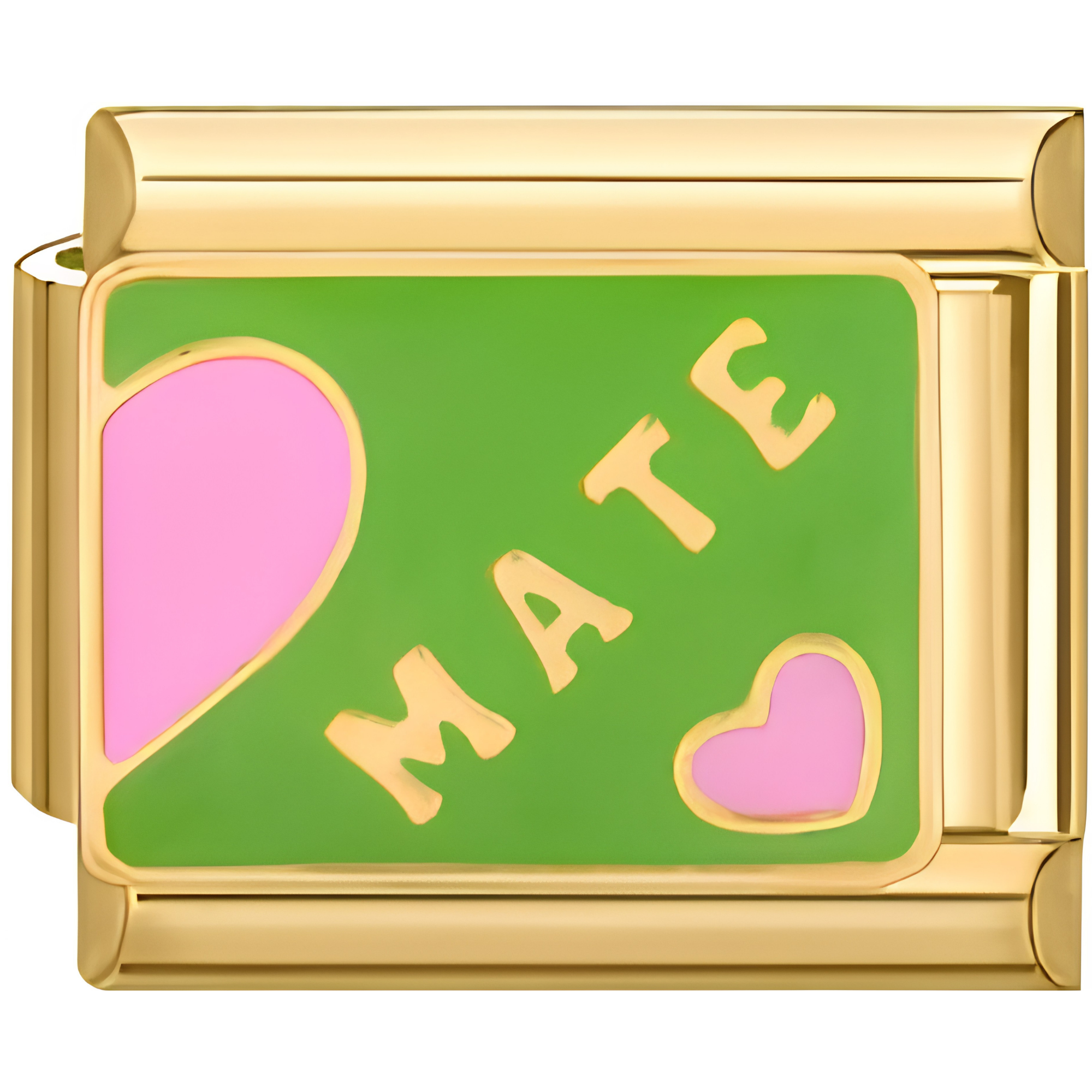 Green "Soul Mate" Charm Duo