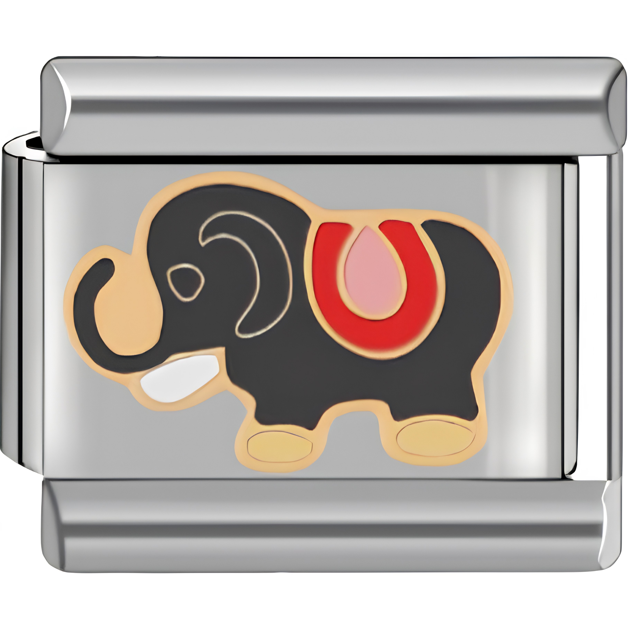 Black Elephant Charm