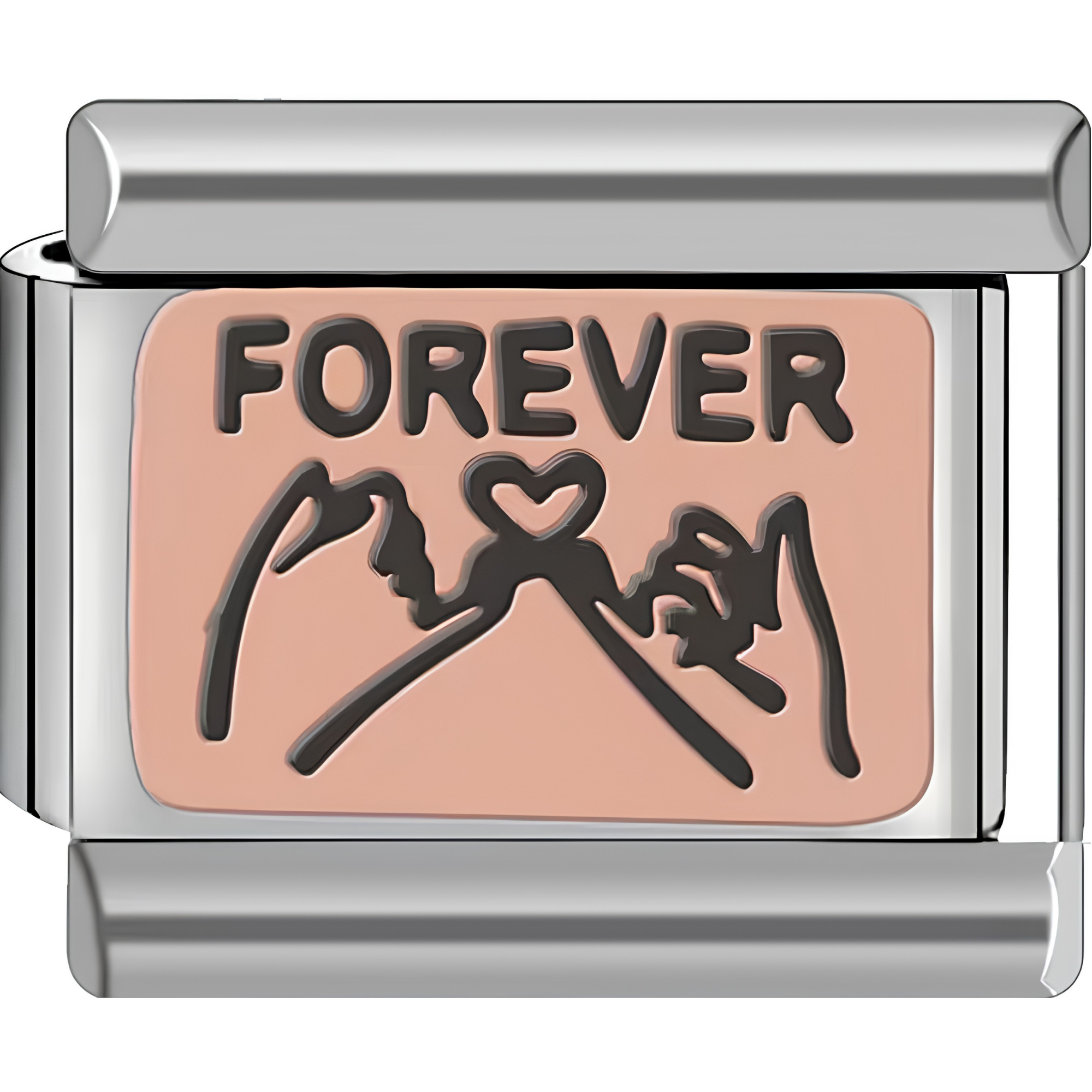 Mixed Metal "Forever" Pinky Promise Charm