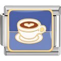 Purple Coffee Cup Charm