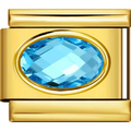 Oval Gem Charms