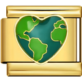 Earth Heart Charm