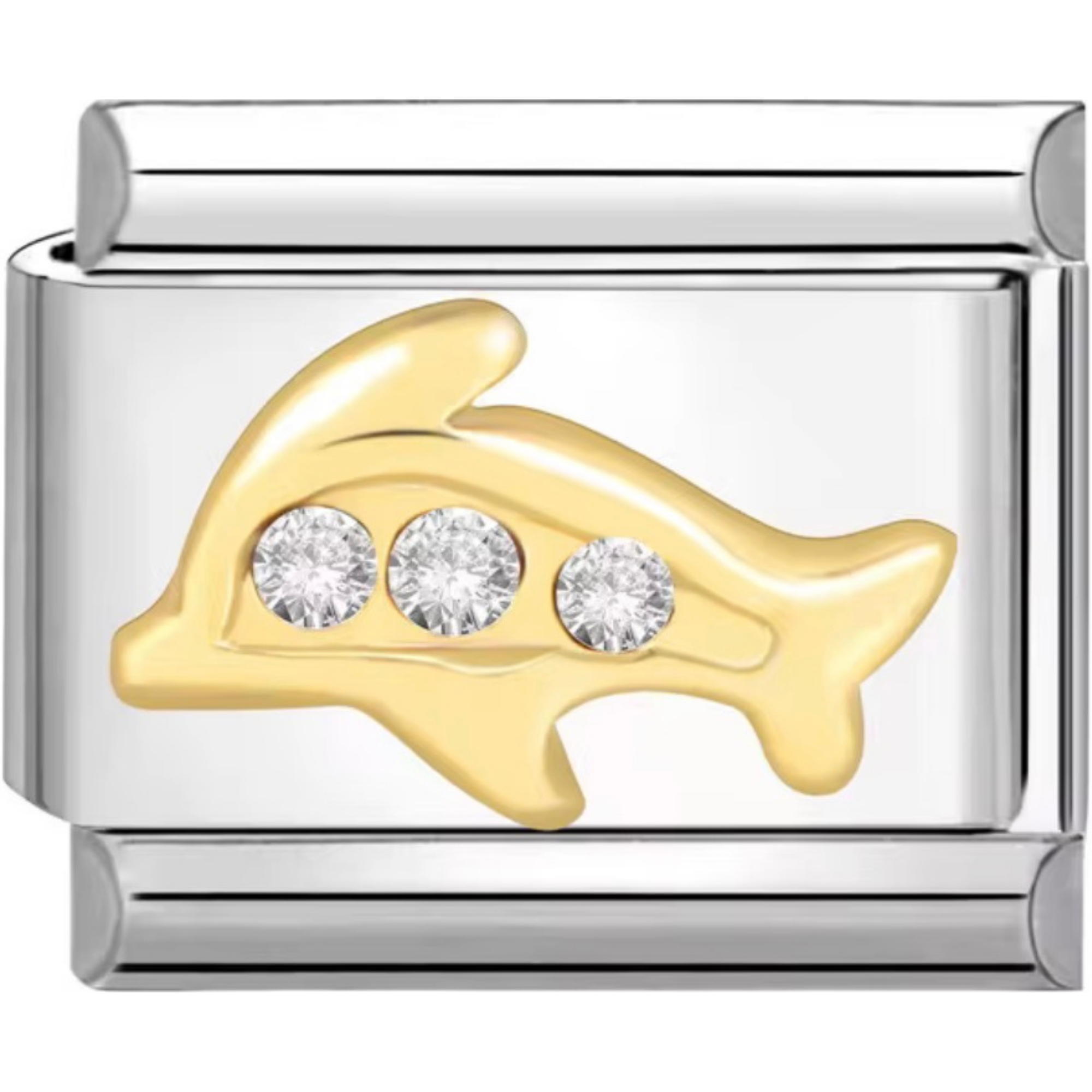 Mixed Metal Dolphin Charm