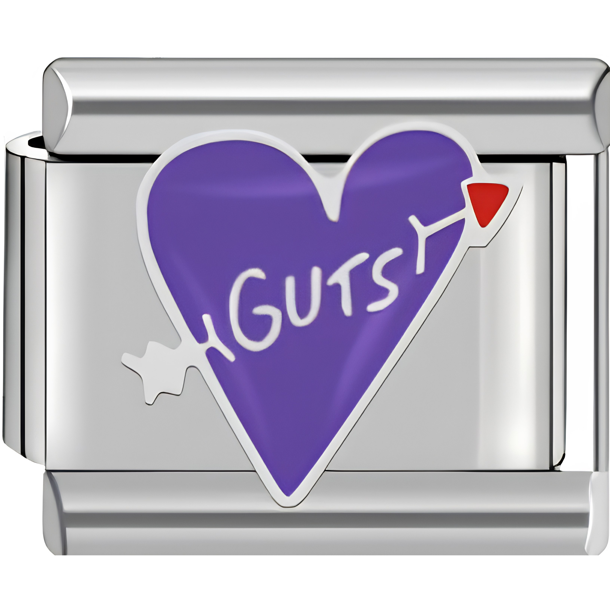 Purple Heart "Guts" Charm