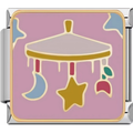 Pink Baby Mobile Charm