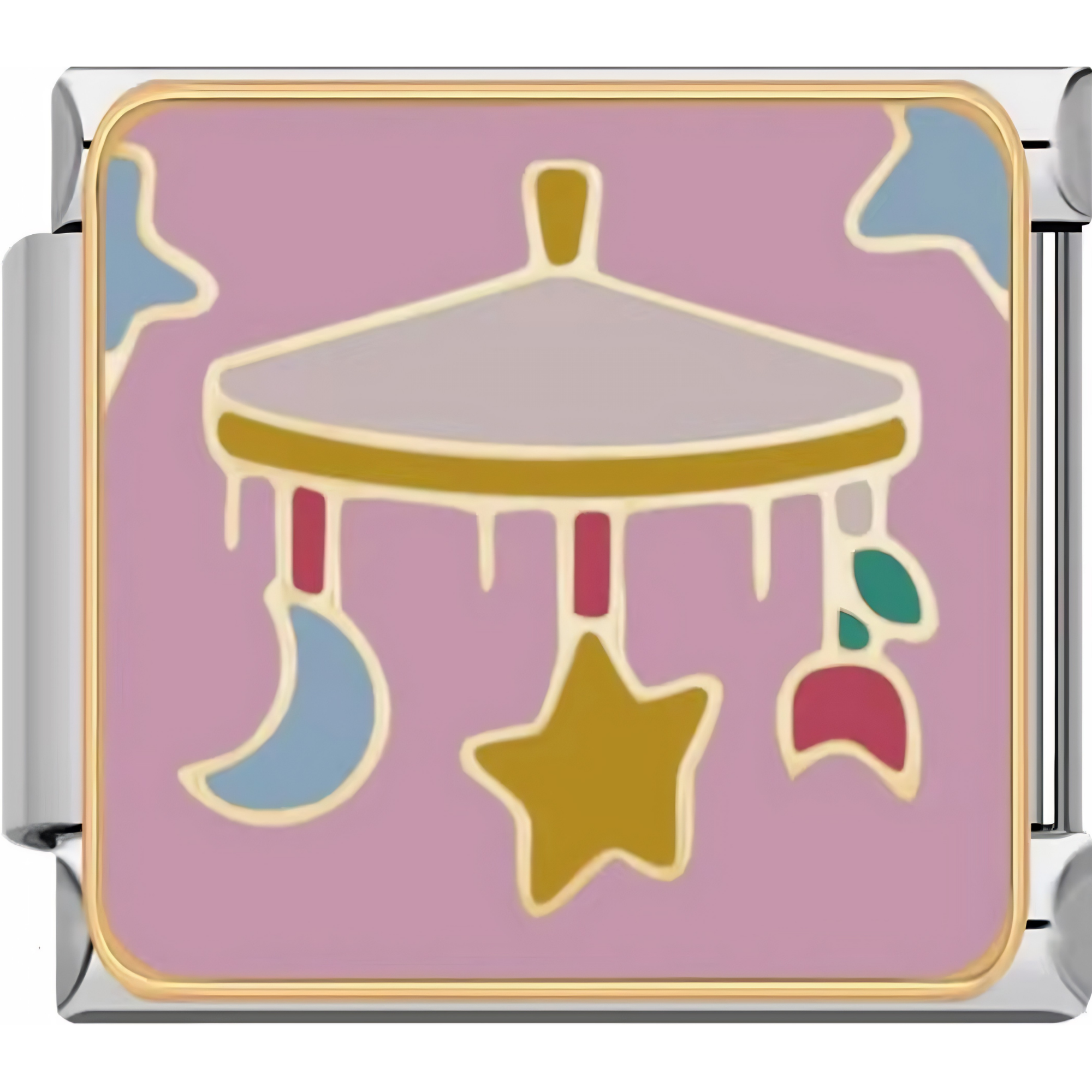 Pink Baby Mobile Charm
