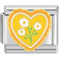 Yellow & Orange Daisy Bouquet Charm