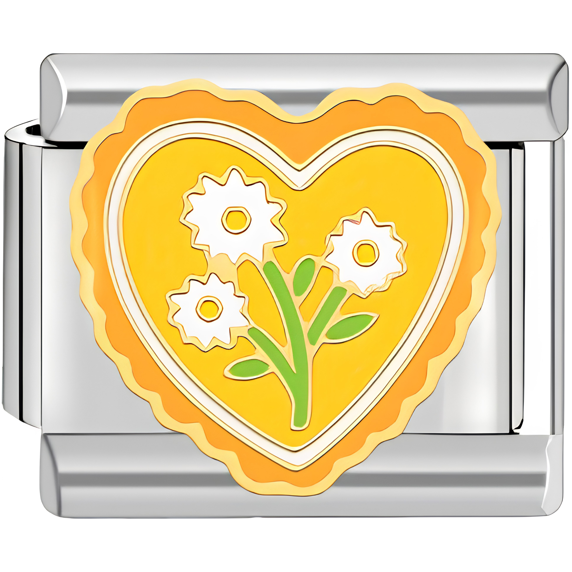 Yellow & Orange Daisy Bouquet Charm