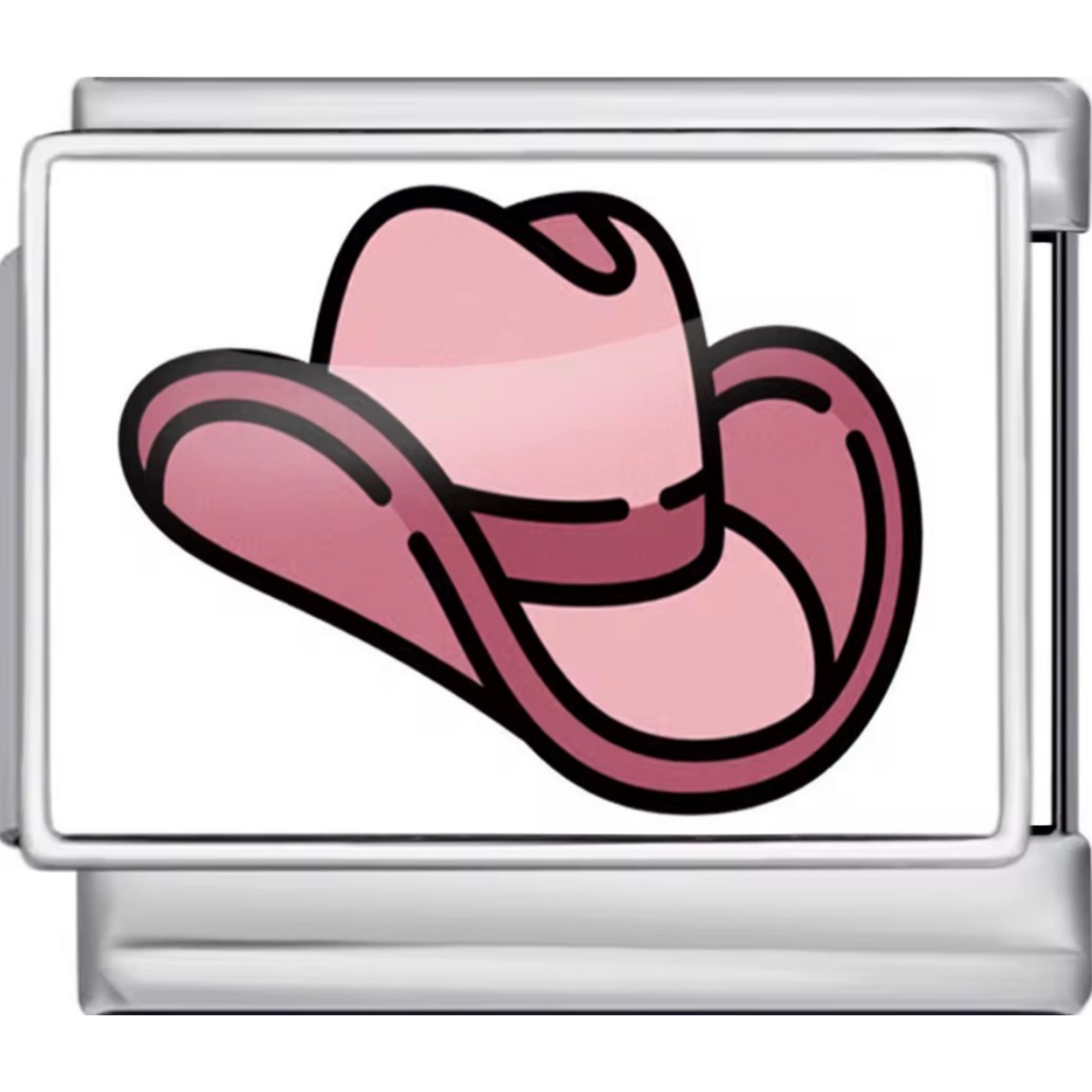 Pink Cowboy Hat Charm