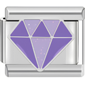 Purple Diamond Charm