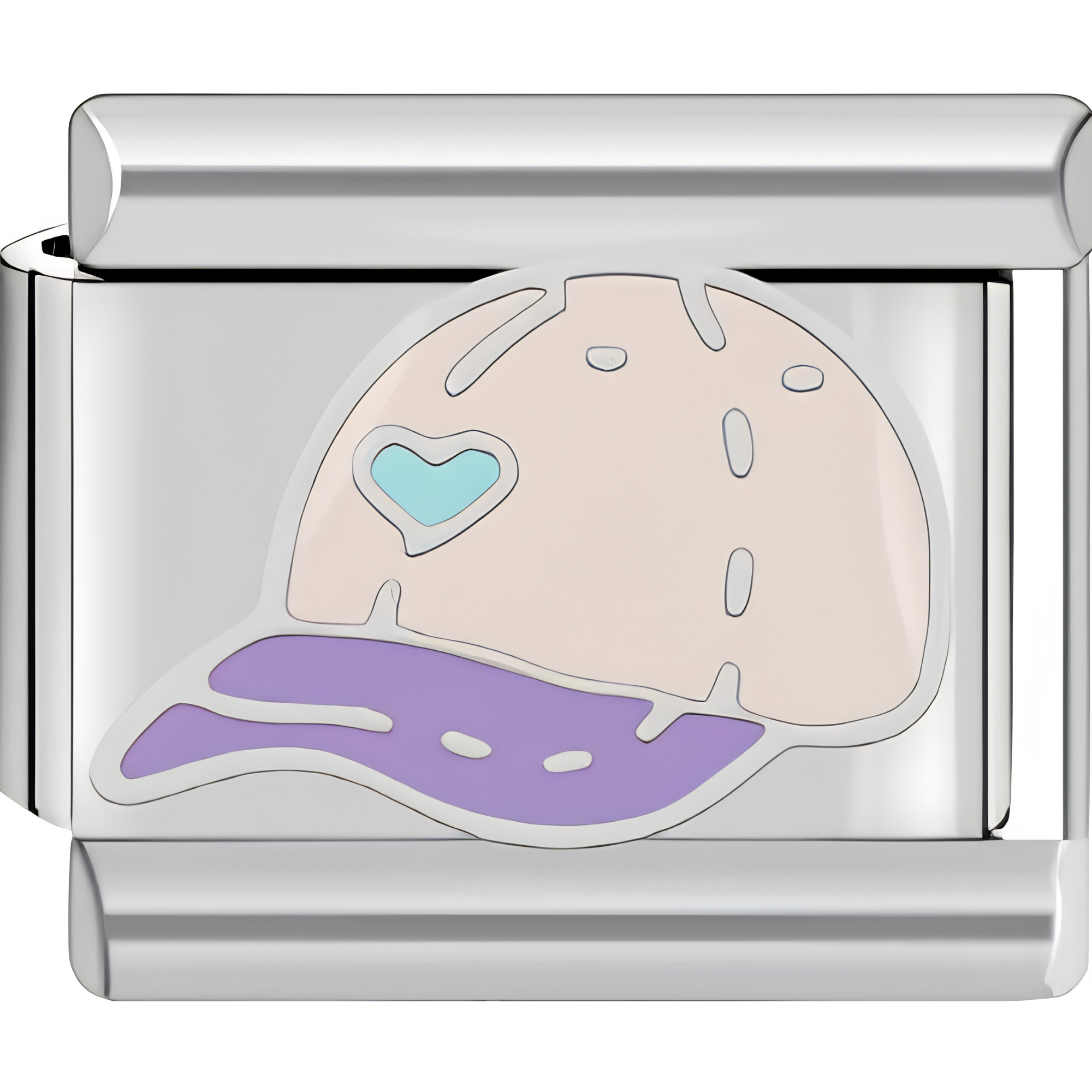 Purple Ball Cap Charm