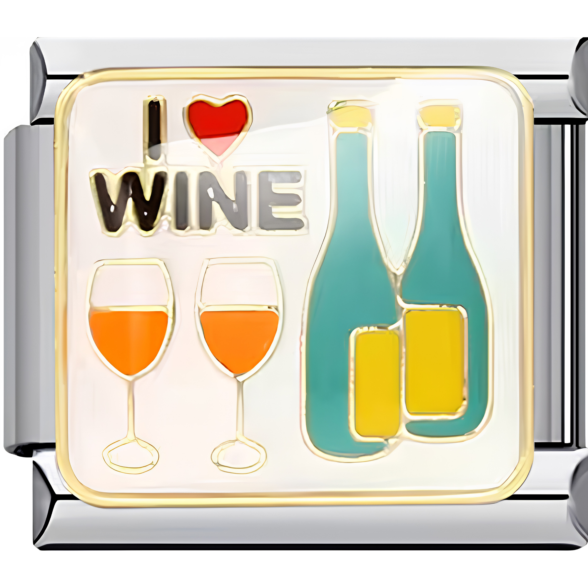 I Love Wine Charm
