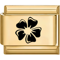 Simple Black Flower Charm