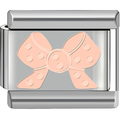 Mixed Metal Rose Gold Bow Charm