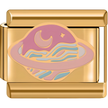Light Pink Saturn Charms