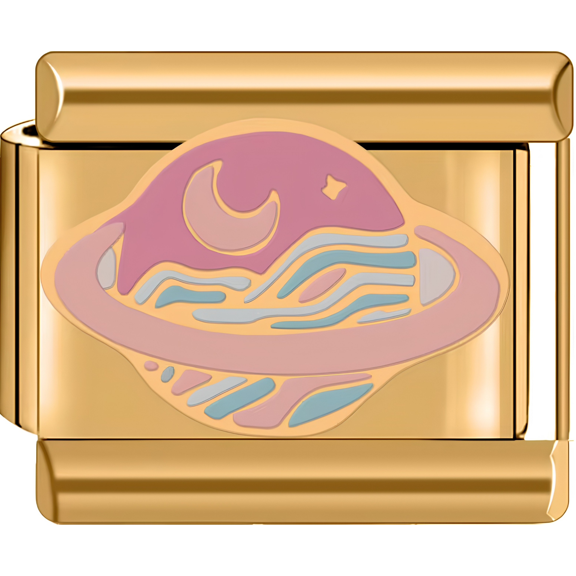 Light Pink Saturn Charms