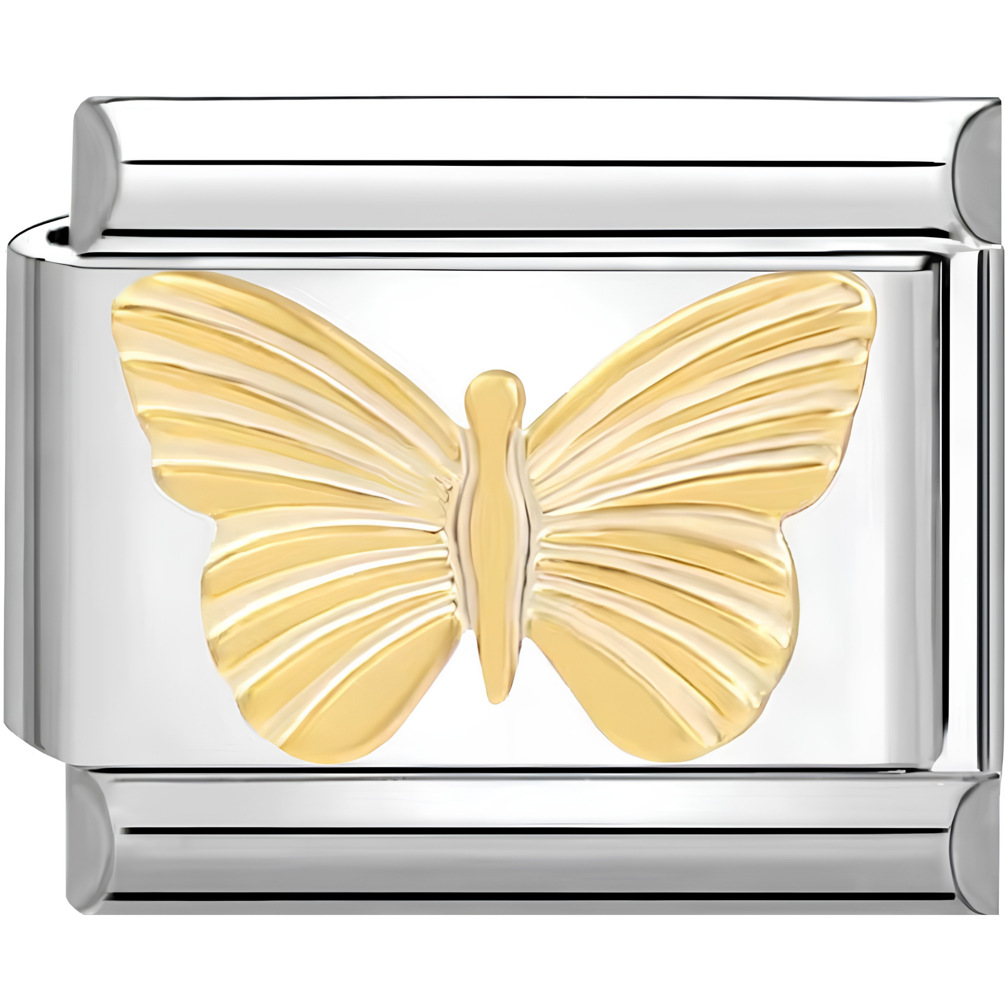 Textured Butterfly Charm