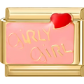 Pink "Girly Girl" Charm