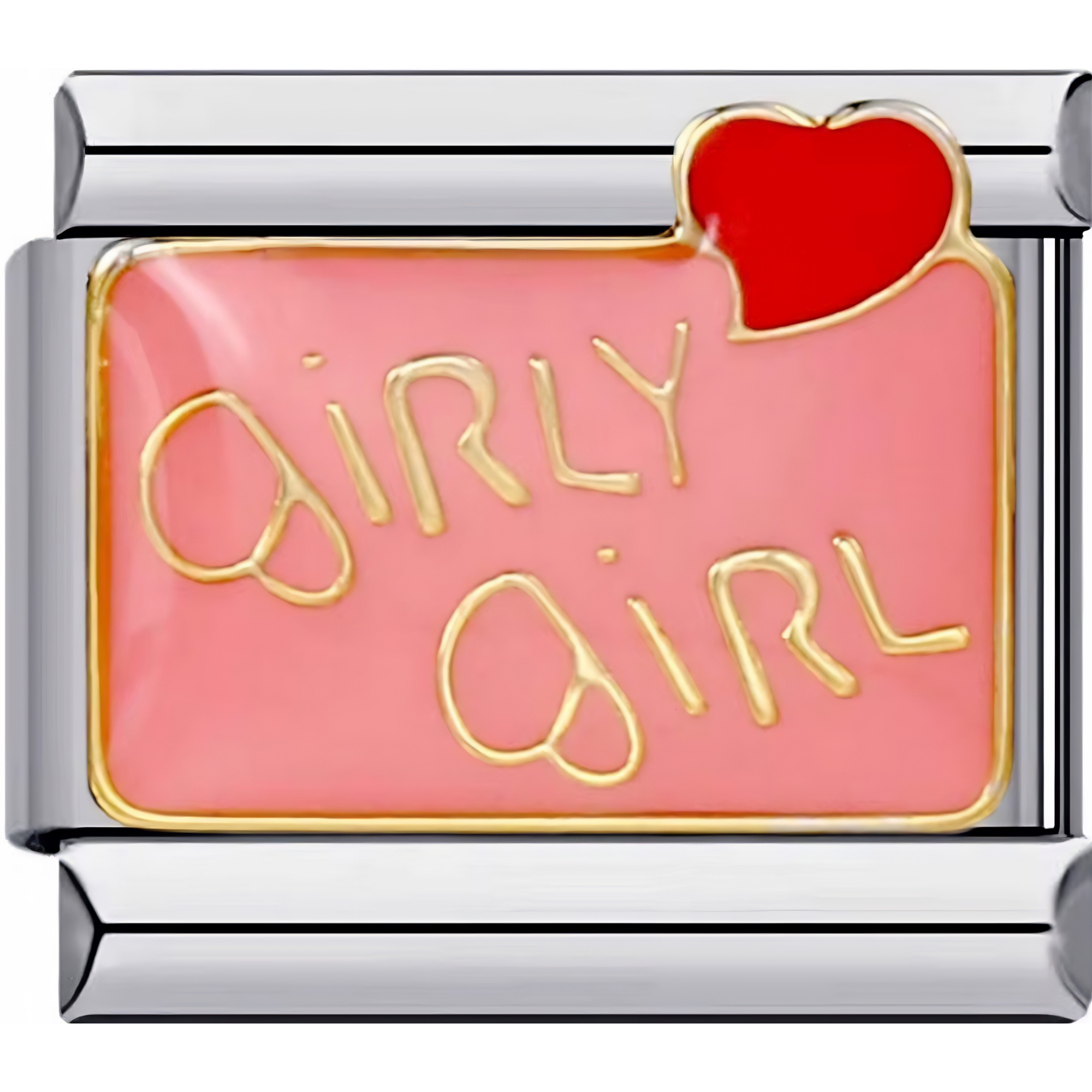 Pink "Girly Girl" Charm