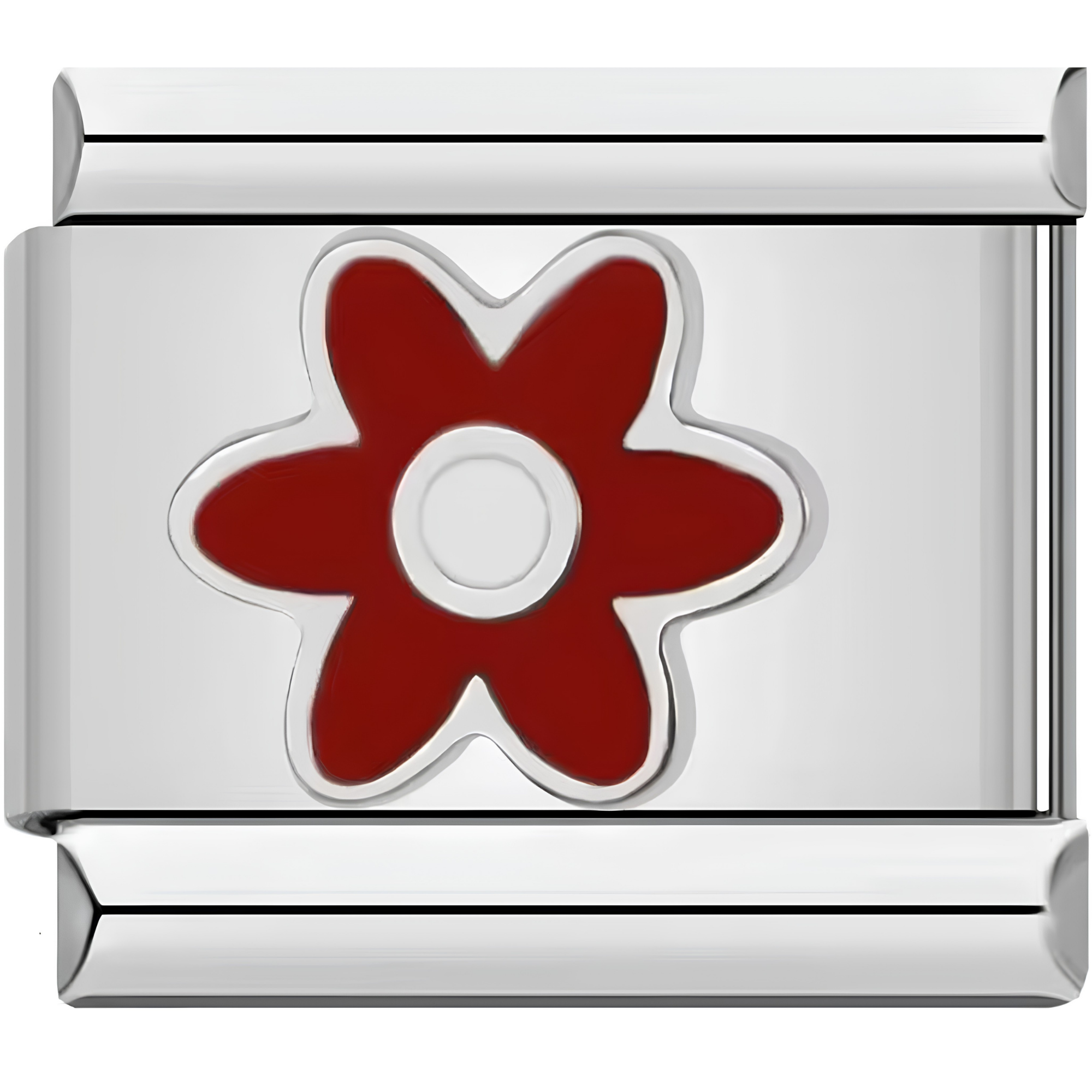 Simple Red Flower Charm