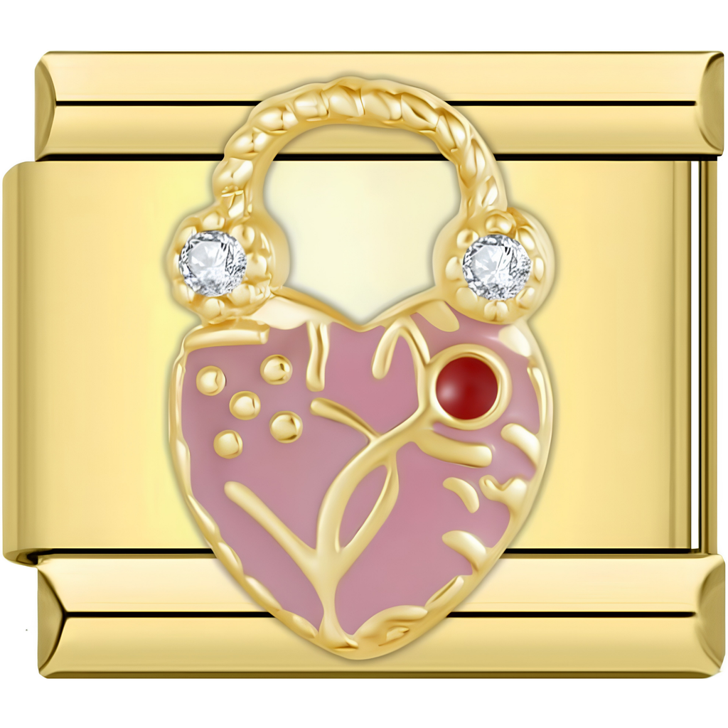 Heart Padlock Charms