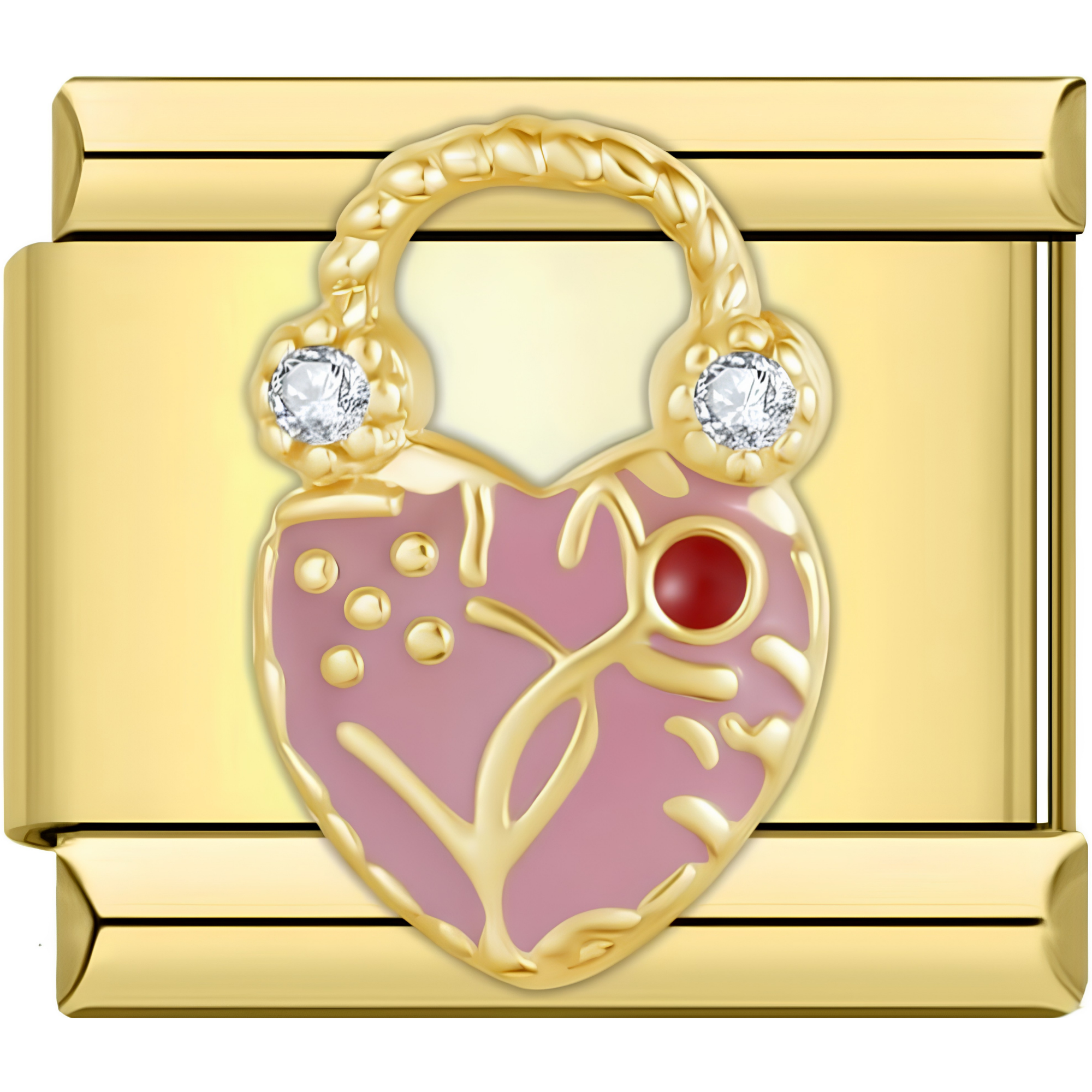 Heart Padlock Charms