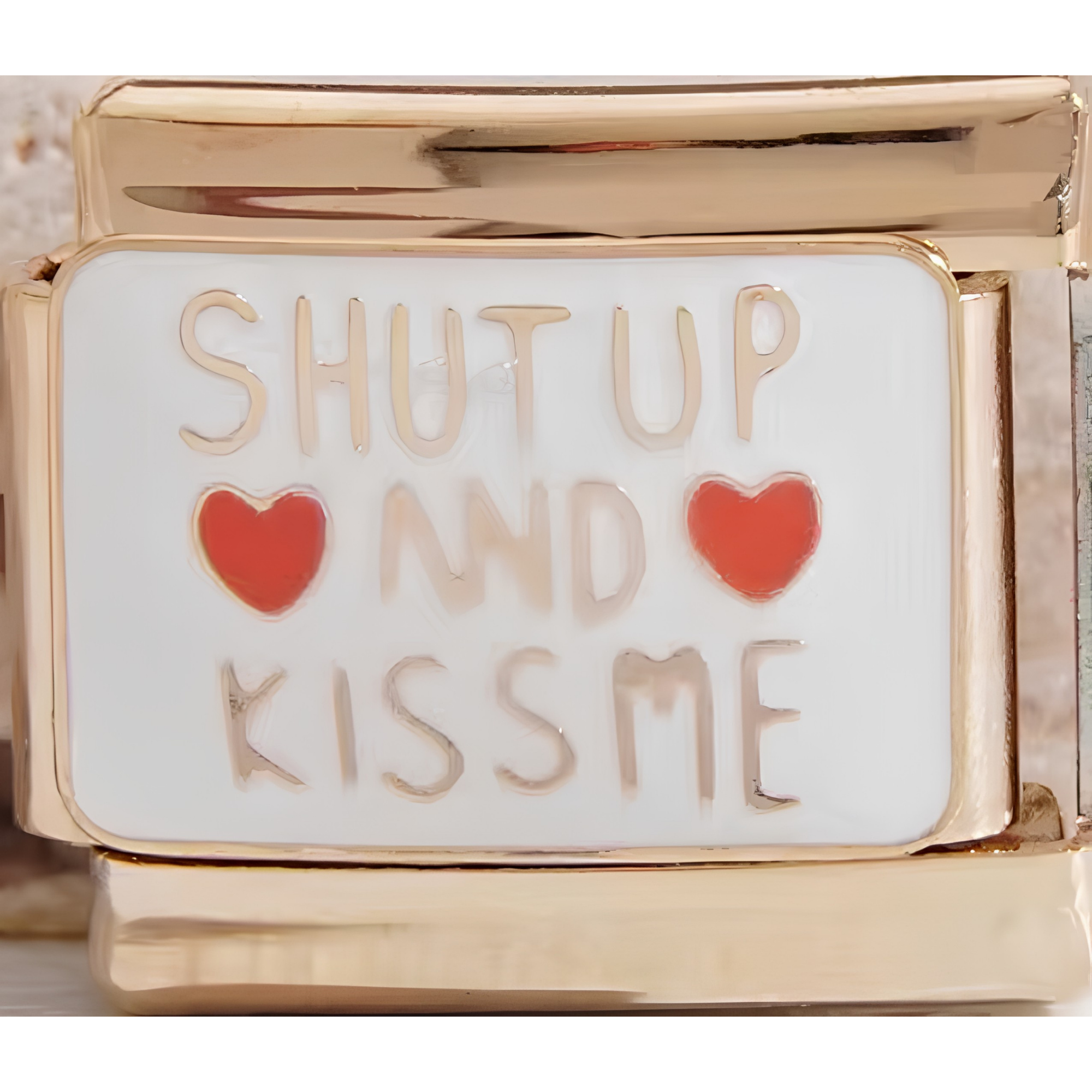 "Shut Up and Kiss Me" Charm