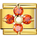 Flower Gem Charms