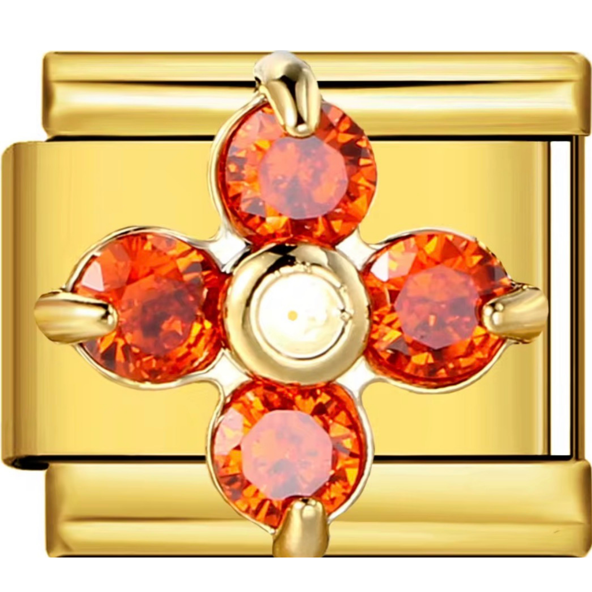 Flower Gem Charms