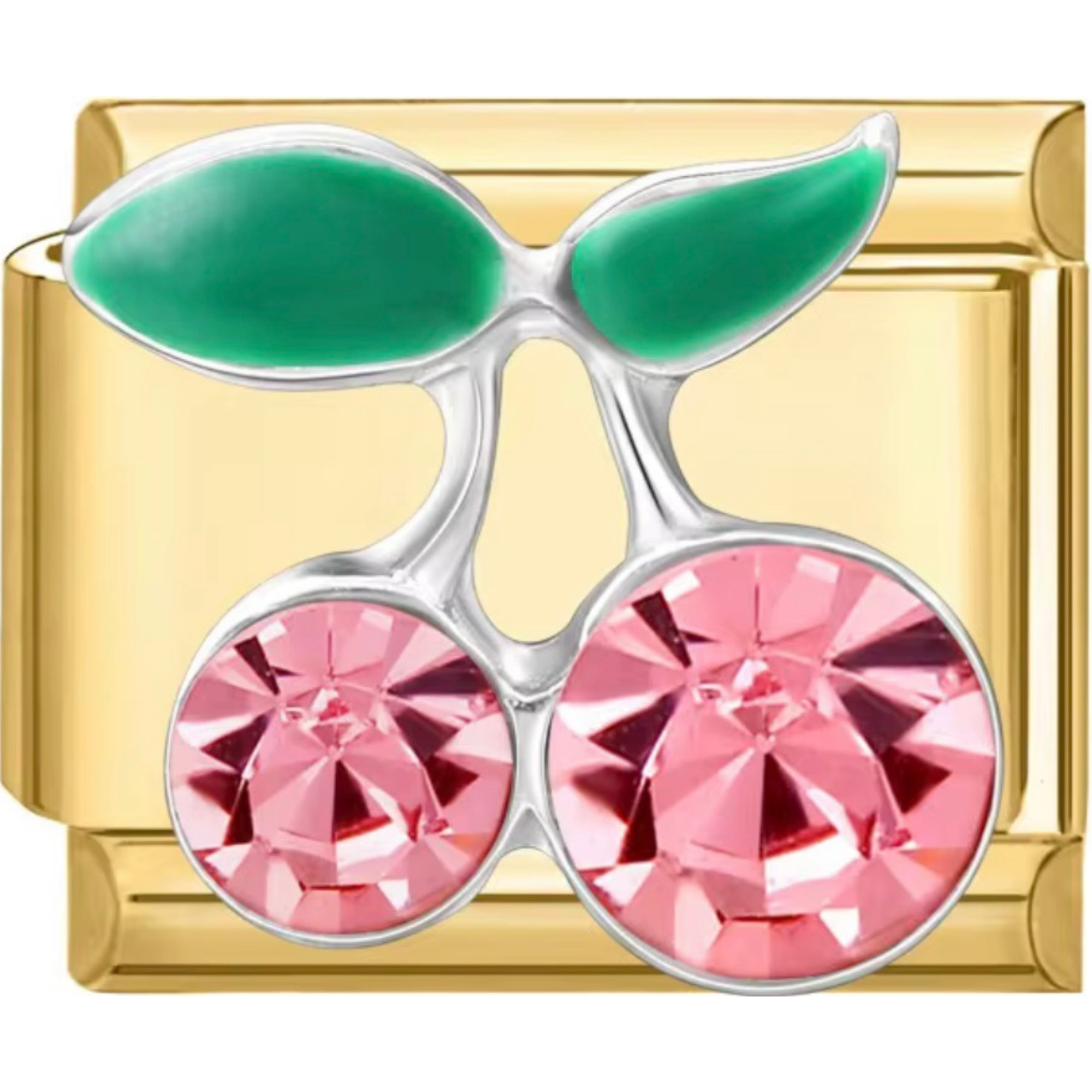 Pink Cherry Gem Charm